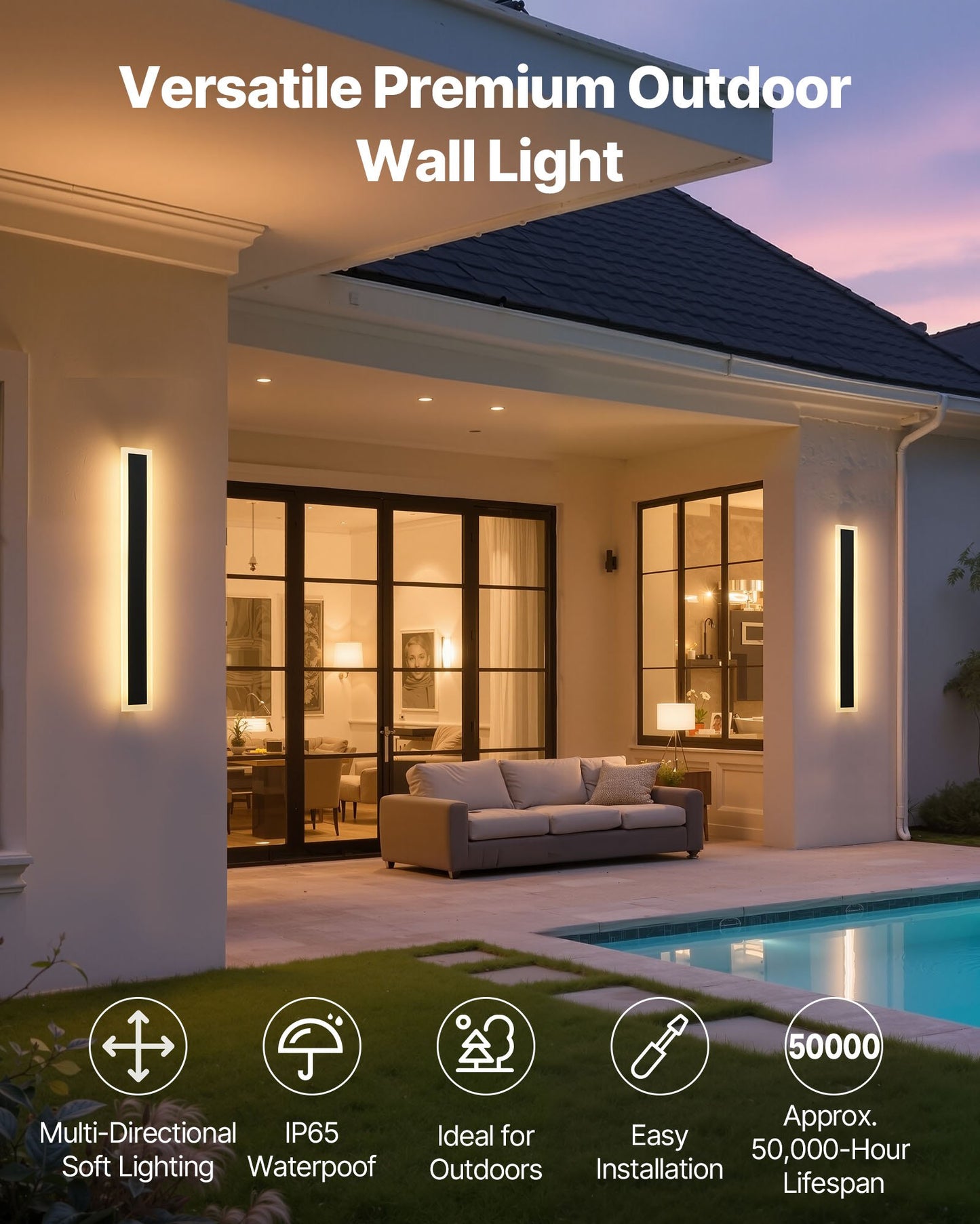 Außenwandleuchte LED - Warmweiß für Ihre Terrasse