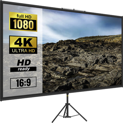 Beamer Leinwand 4K HD mit Stativ