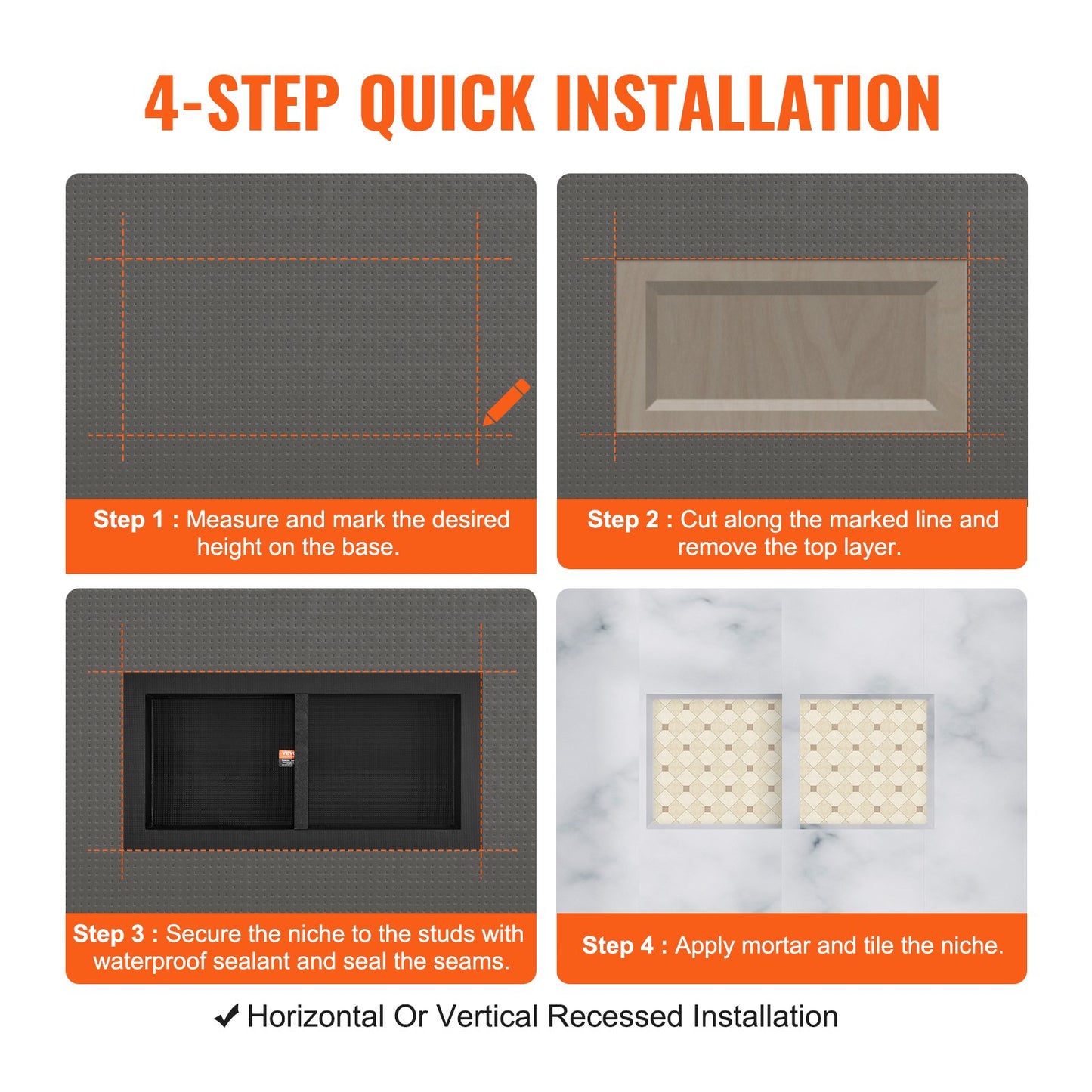 Wandnische wasserdicht modern ideal Für Home & Living